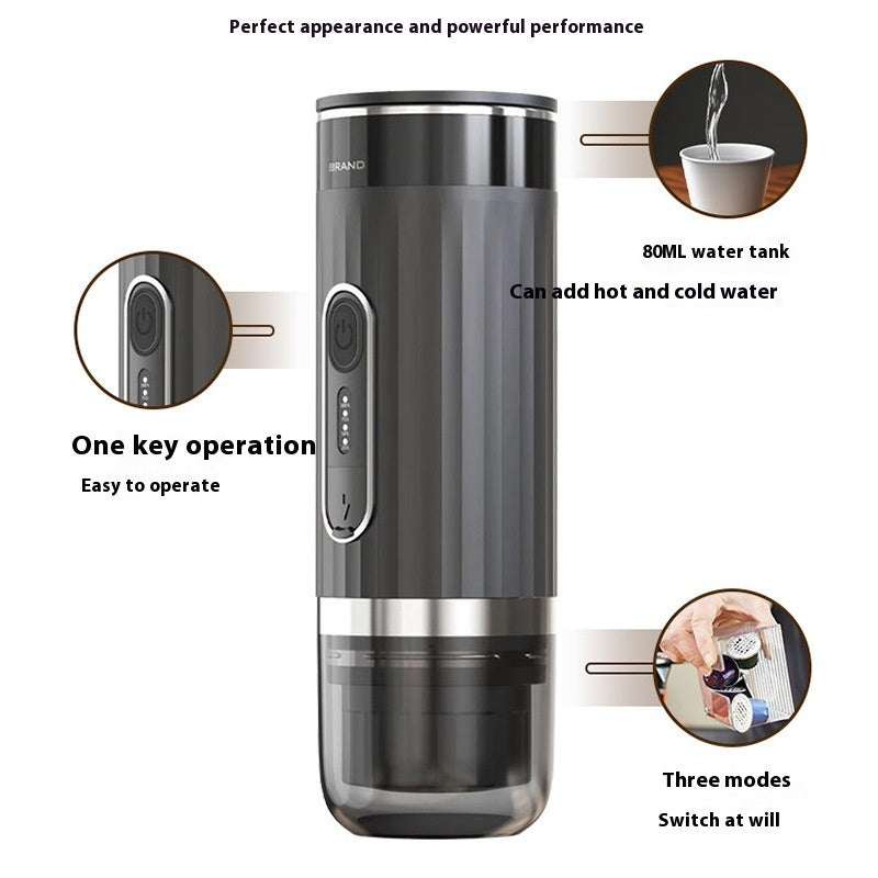 Portable Automatic Heating Espresso Capsule Coffee Machine