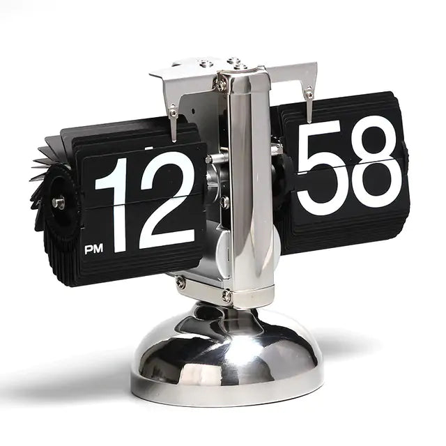 Classical Table Flip Clock black