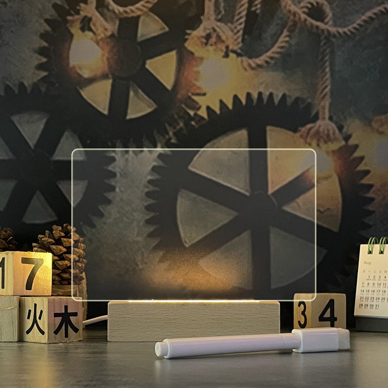 Creative Note Board Led Night Light USB Message Board With Pen Gift For Children Girlfriend Decoration Night Lamp