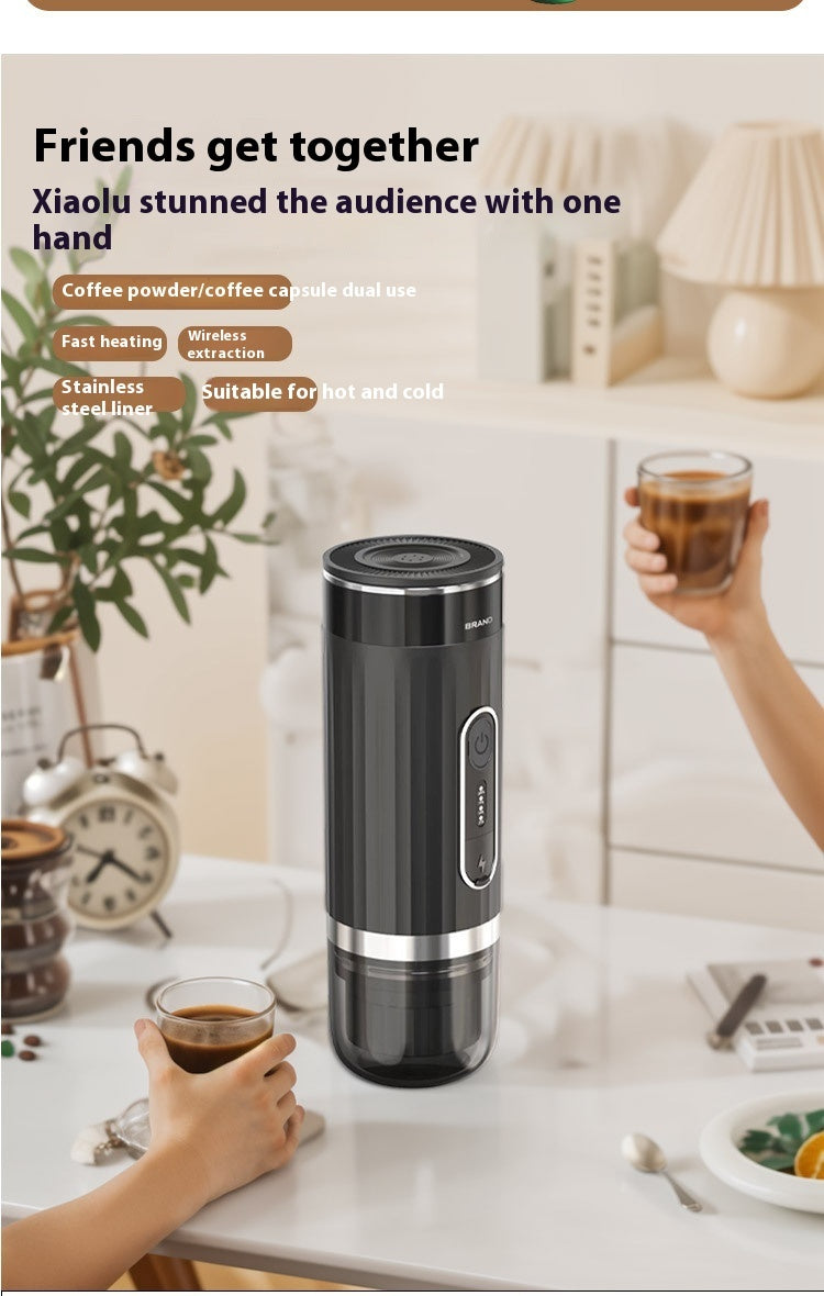 Portable Automatic Heating Espresso Capsule Coffee Machine