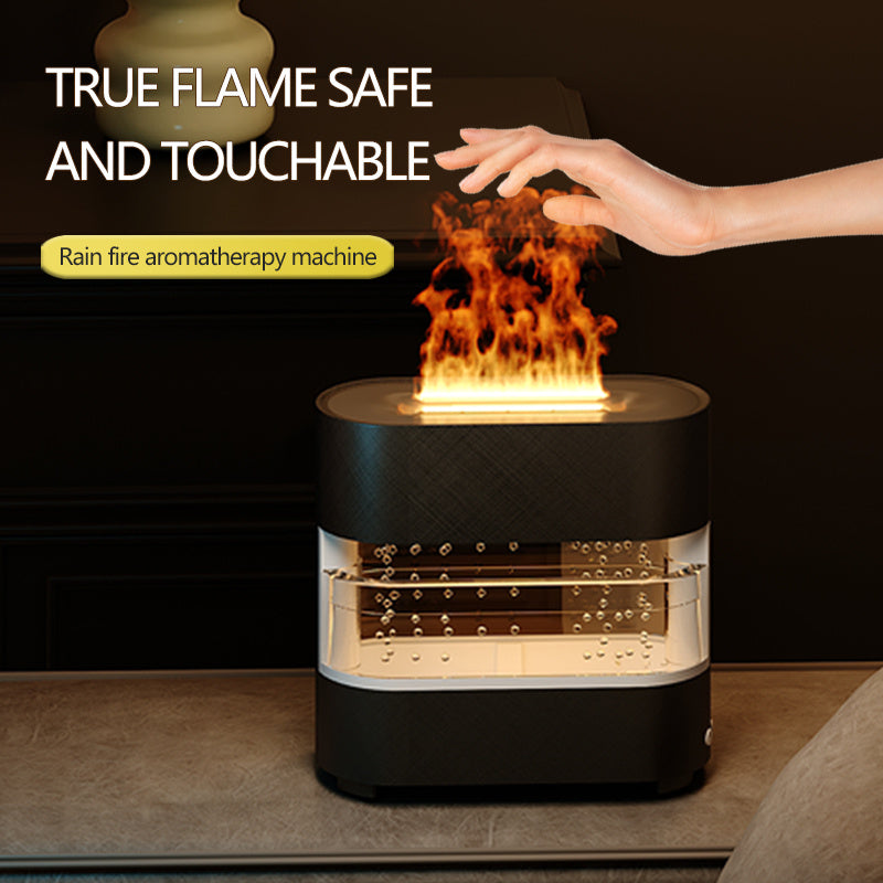 rain fire humidifier diffuser black