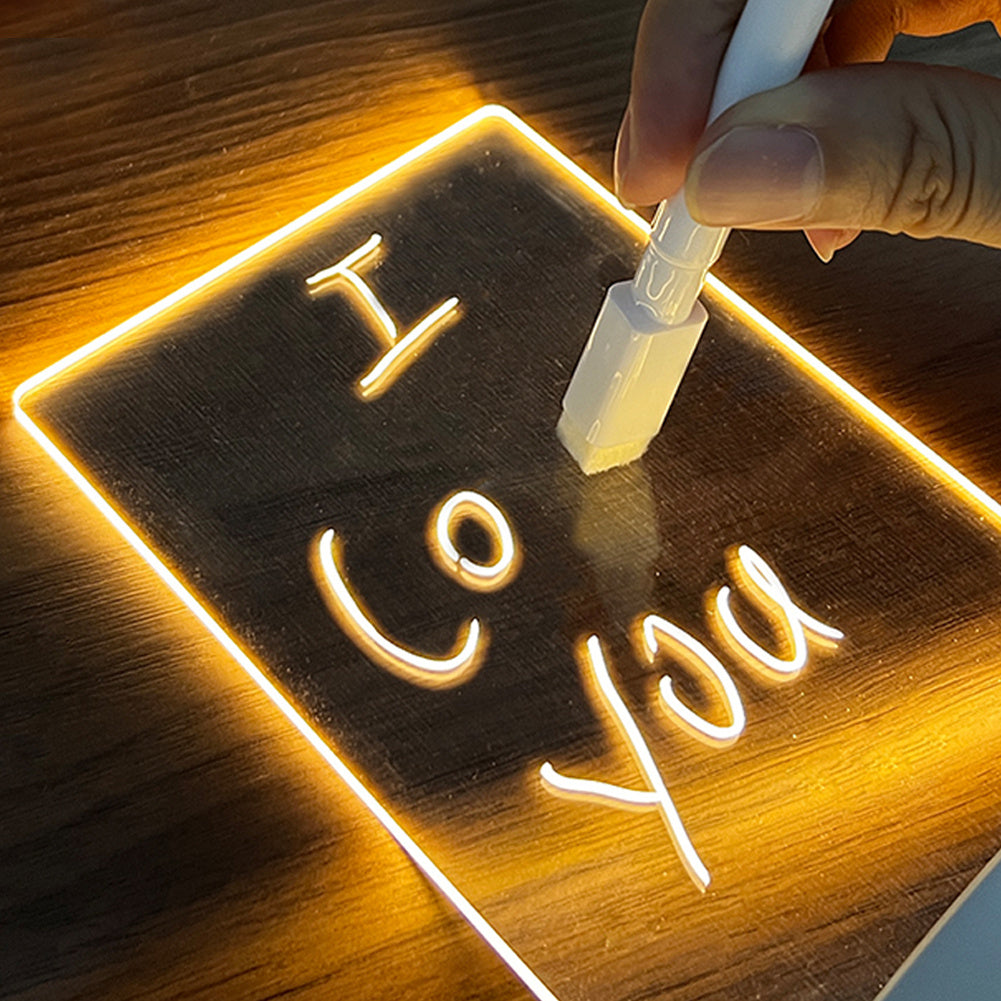 Creative note board led night light