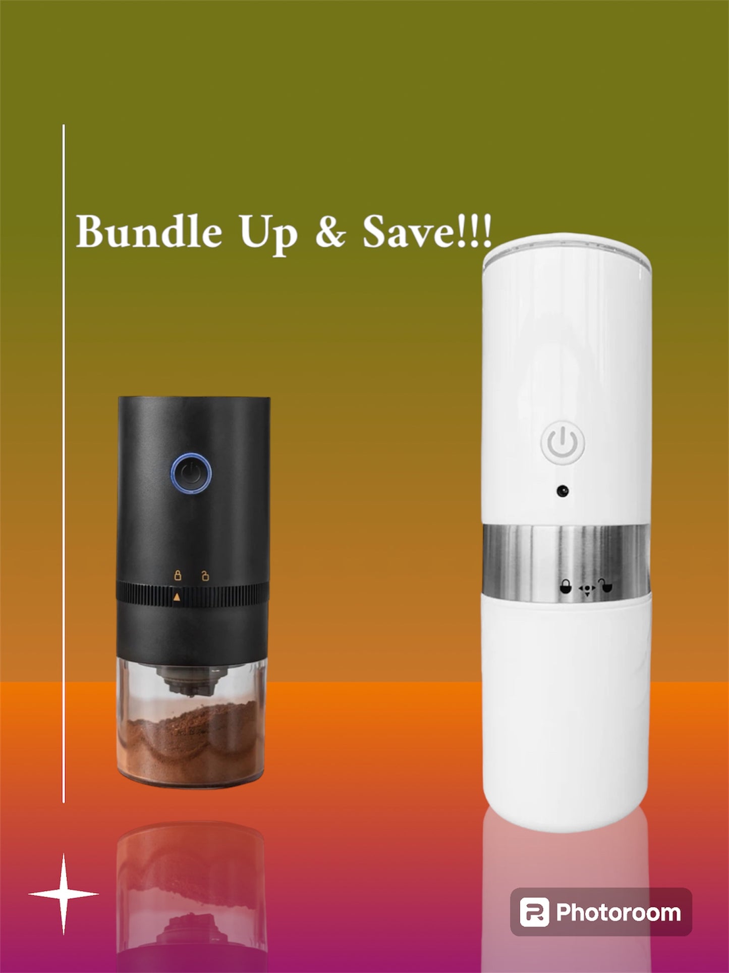 Electric Portable Espresso Coffee Machine & Portable Coffee Grinder
