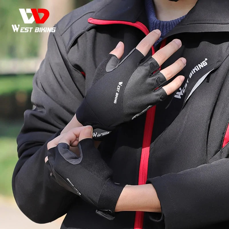 Half Finger Anti Slip Shockproof Cycling Gloves fashionable
