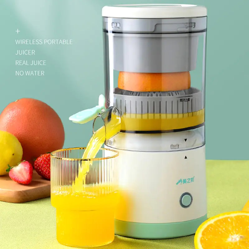 Wireless Slow Juicer Orange Lemon Juicer USB Electric Juicers Fruit Extractor Portable Squeezer Pressure Juicers for Home 7.4V side view