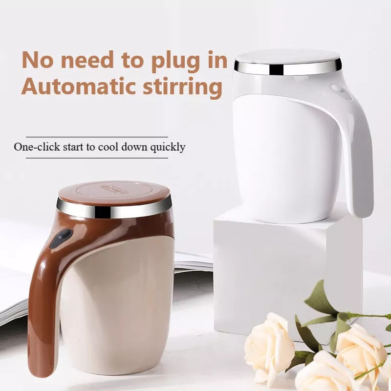rechargeable automatic self stirring coffee cup coffee mug