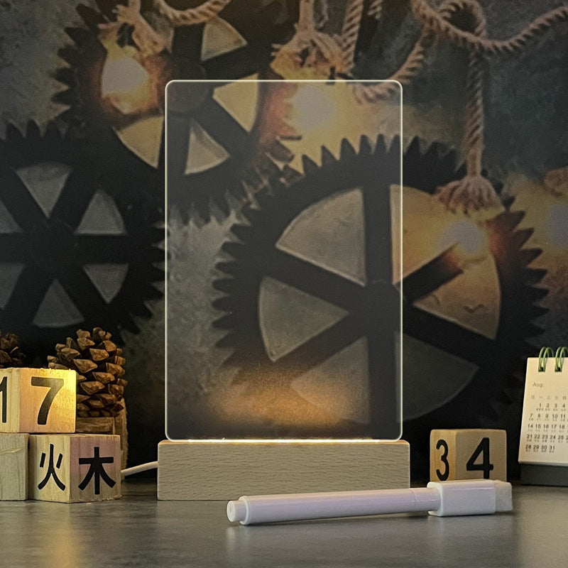 creative note board led night rectangle