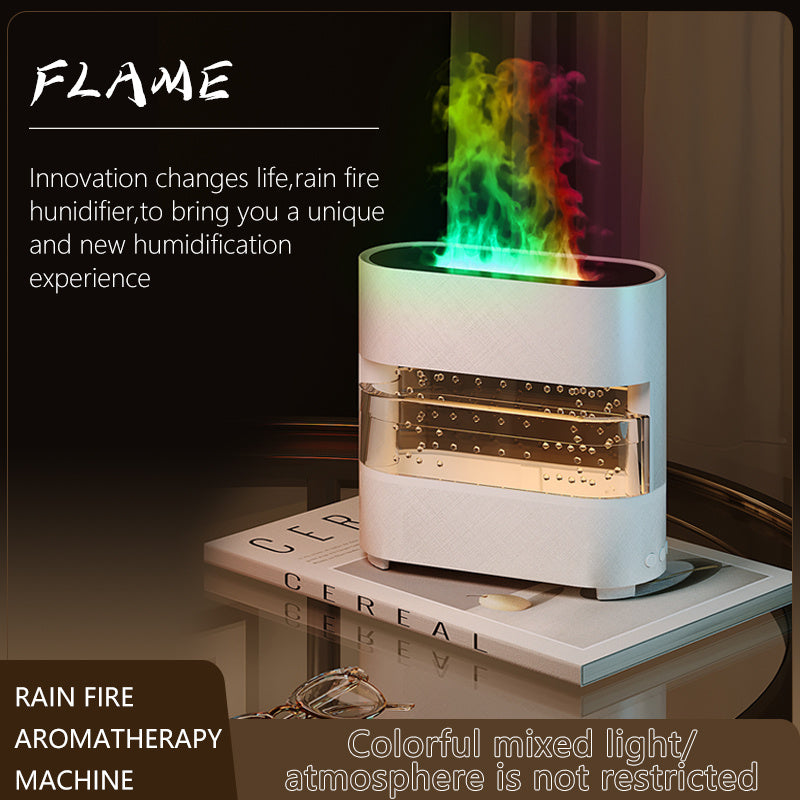 rain fire humidifier diffuser white