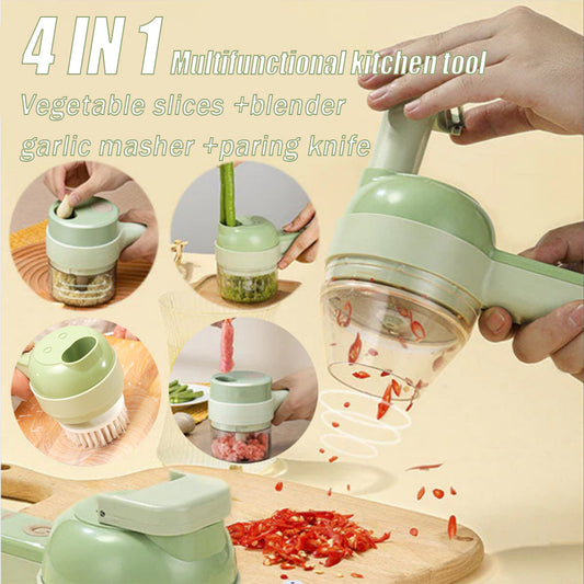 Handheld electric vegetable cutter,multifunction wireless electric vegetable chopper