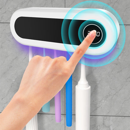 Wall Mounted Smart Toothbrush Holder  UV Sterilizer  For Bathroom Accessories