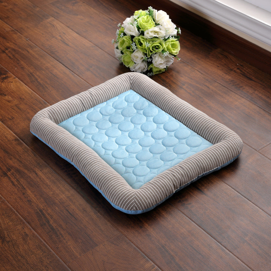 Pet Cooling Pad Bed For Dogs Cats Puppy Kitten Cool Mat Silk Material Soft For Summer Sleeping Breathable