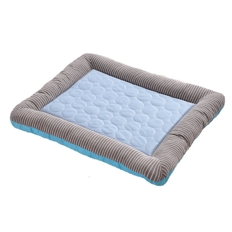 pet cooling pad bed blue