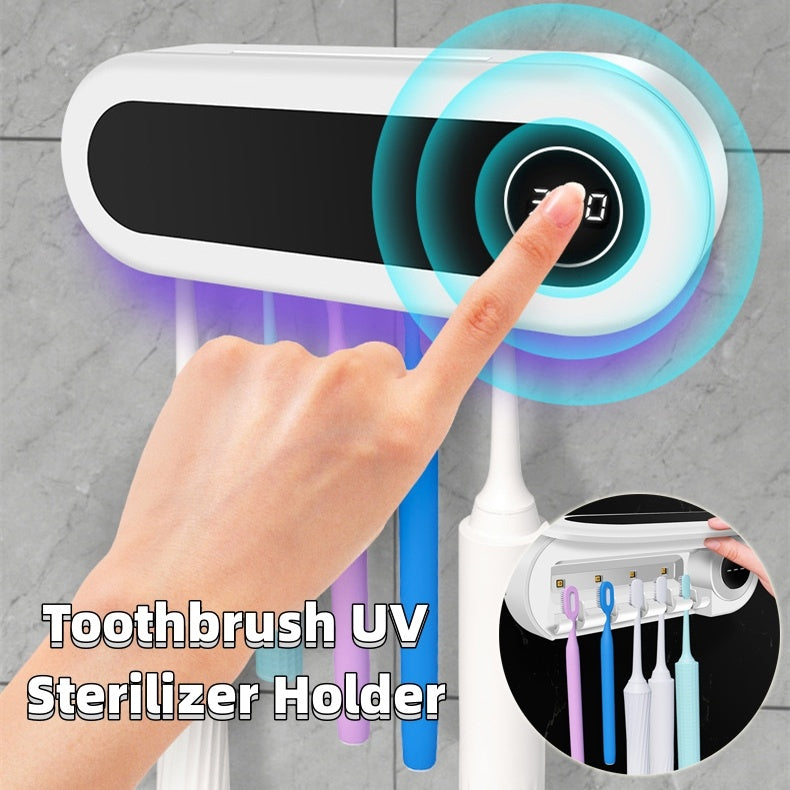 Wall Mounted Smart Toothbrush Holder  UV Sterilizer  For Bathroom Accessories