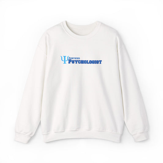 Psychologist Embroidered Sweatshirt Casual Wear Professional Clothing Mental Health Professional Apparel Psychology Student Graduation Gift