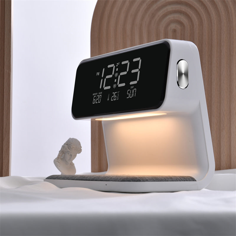 Bedside Lamp  Alarm Clock  Wireless Charging Stand