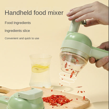 Handheld Electric Vegetable Cutter Set,Multifunction Wireless Electric Vegetable Chopper