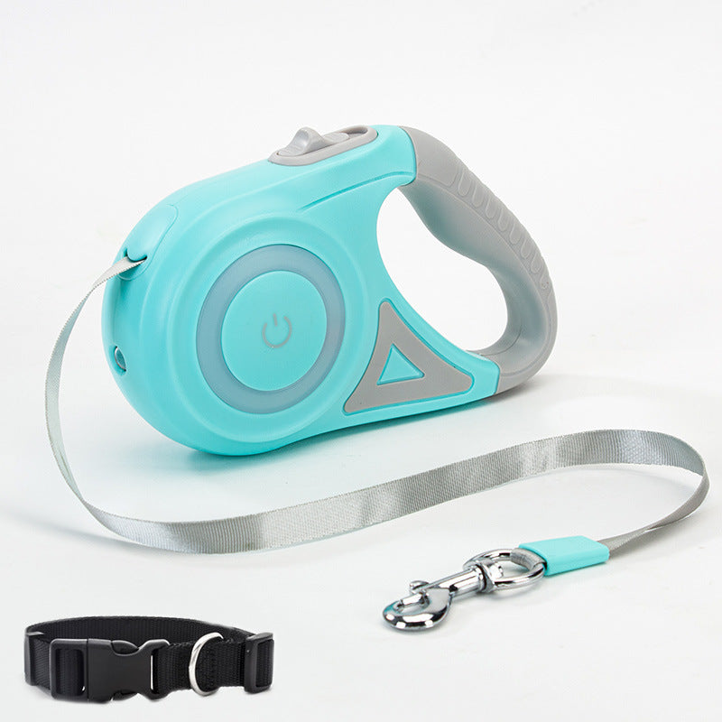 Best Dog Leash and Collar  Retractable Leash With Build-in Torch