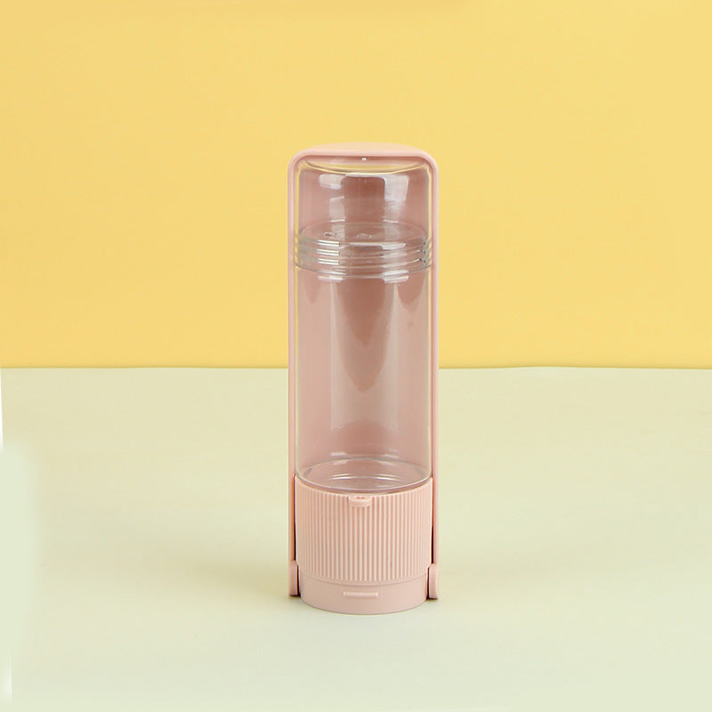 portable dog cat water bottle pink