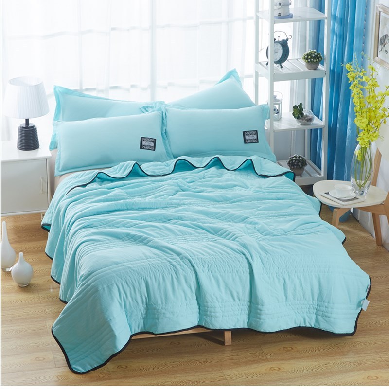cooling blanket water green
