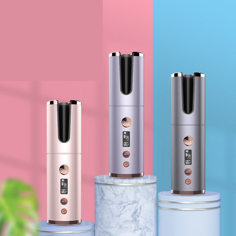 wireless rechargeable curling hair different color