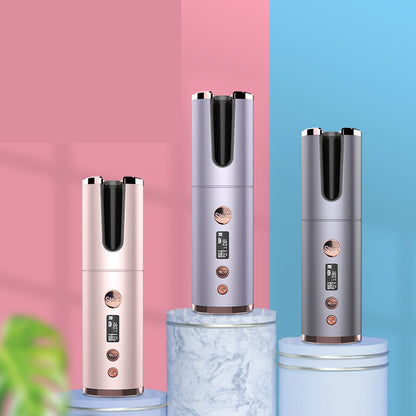 wireless rechargeable curling hair different color