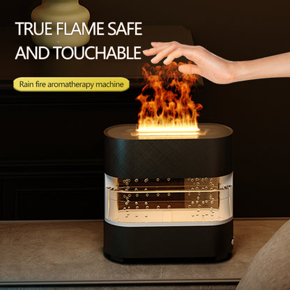 rain fire humidifier diffuser black