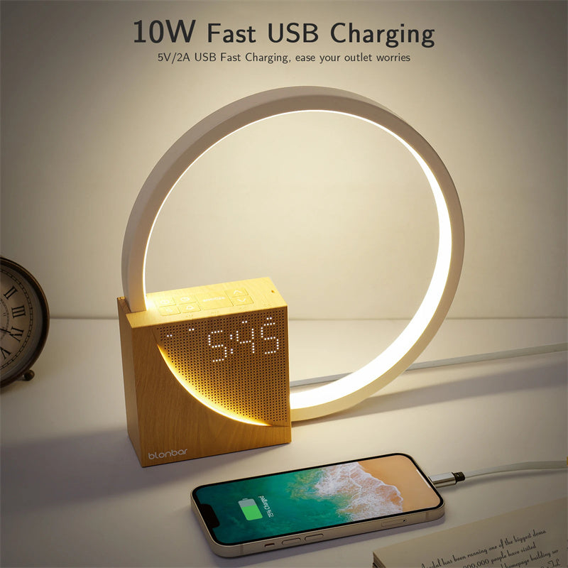 Bedside   Lamp  With Alarm Clock
