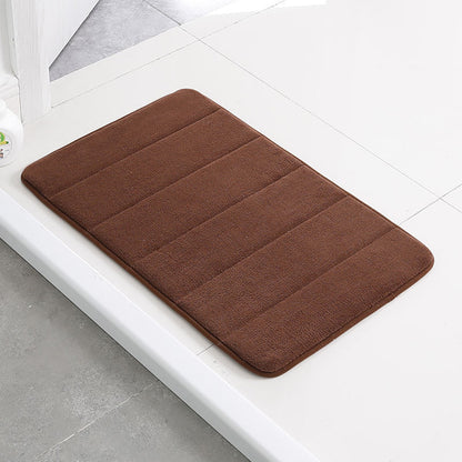 washable bathroom rug memory foam brown