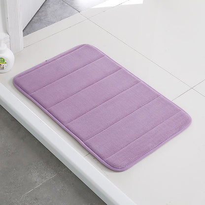 washable bathroom rug memory foam purple