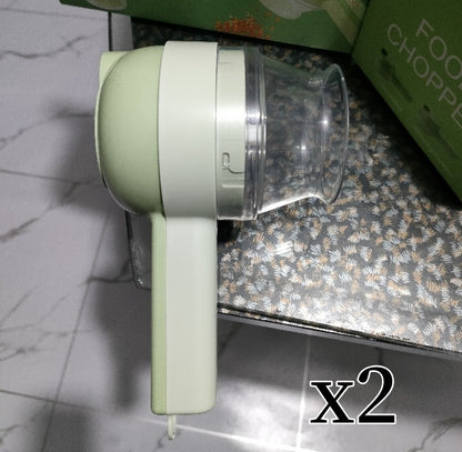 Handheld Electric Vegetable Cutter Set,Multifunction Wireless Electric Vegetable Chopper