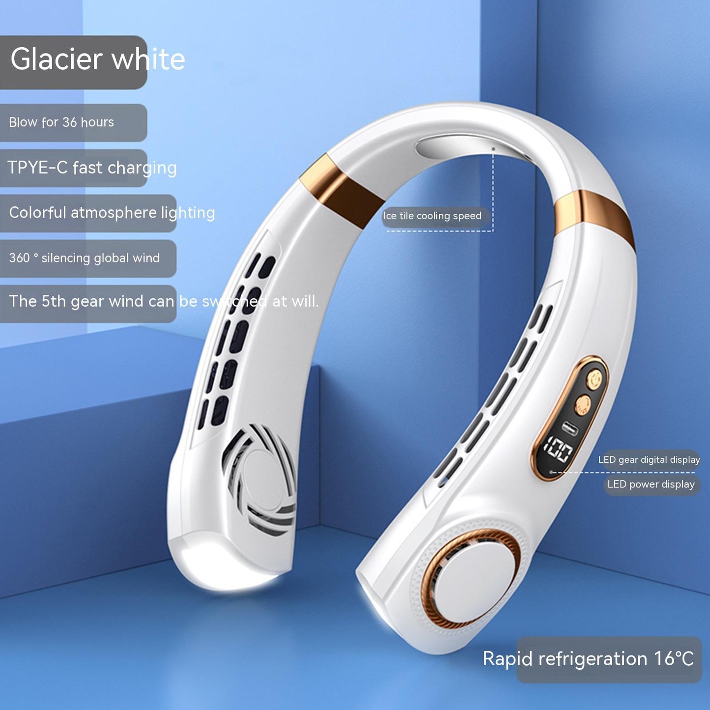 Portable Multifunction Neck Fan