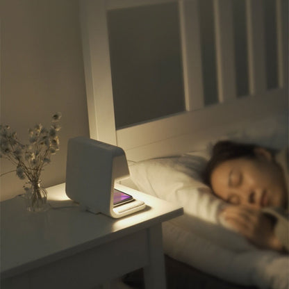 Bedside Lamp  Alarm Clock  Wireless Charging Stand