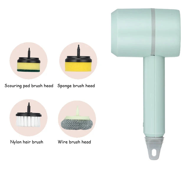 Rechargeable Cordless Electric Spin  Scrubber Brush