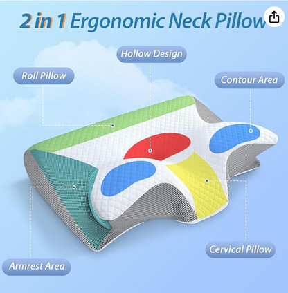 Best  Cervical Neck  Foam Pillow ergonomic pillow