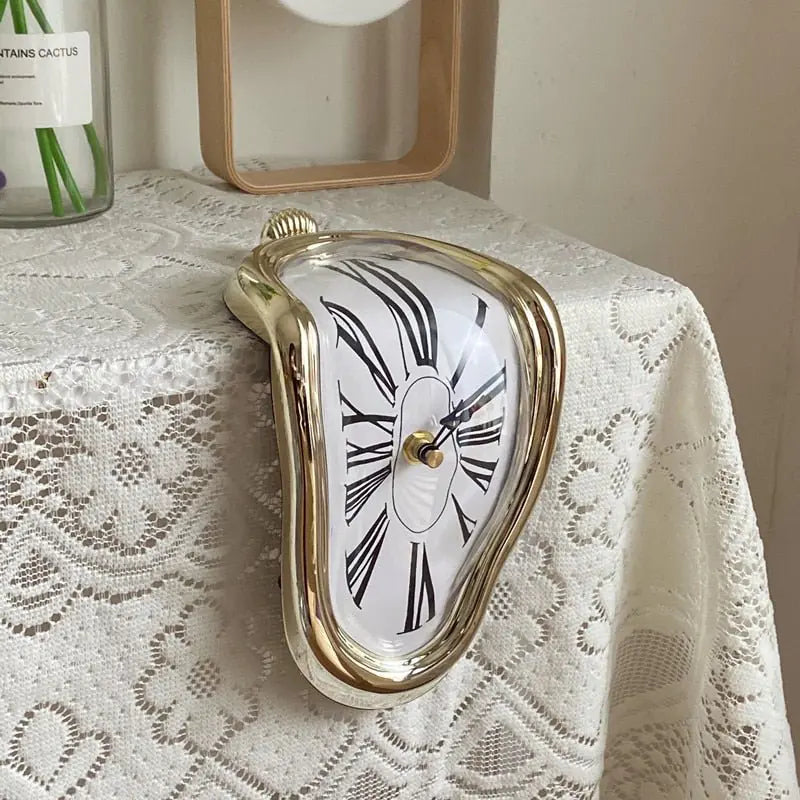 Surreal Melting Distorted Wall Table Clock table clock