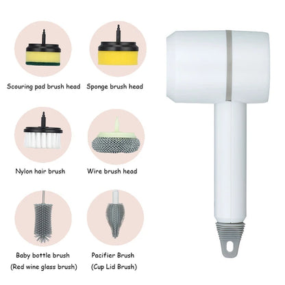 Rechargeable Cordless Electric Spin  Scrubber Brush