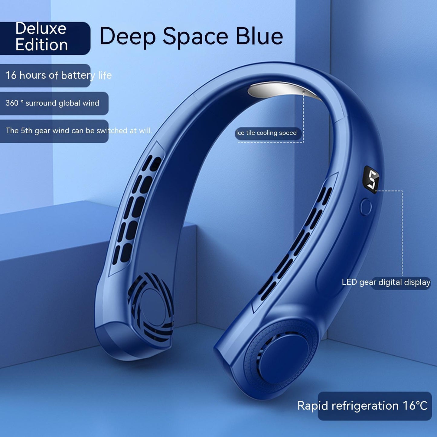 Portable Multifunction Neck Fan