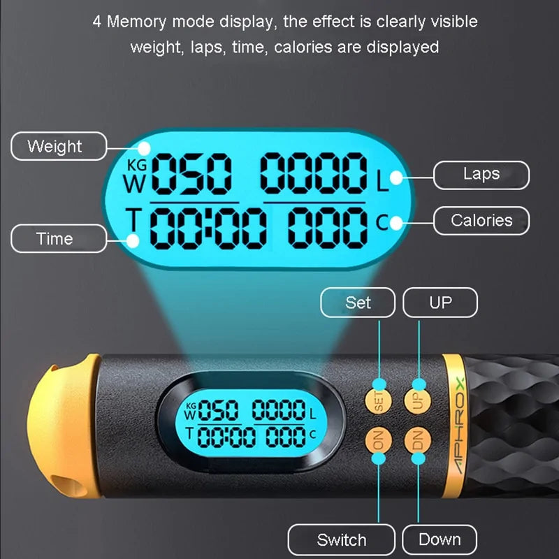 Weight Loss Counter Speed Digital Fitness Jump Rope timer
