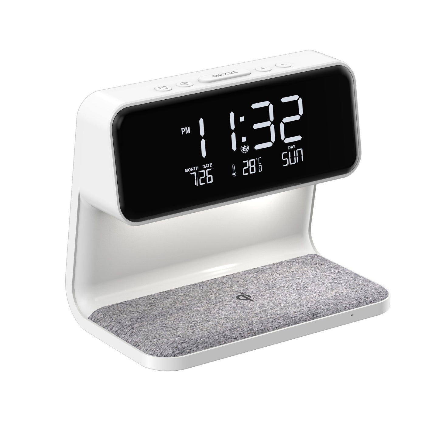 Bedside Lamp  Alarm Clock  Wireless Charging Stand