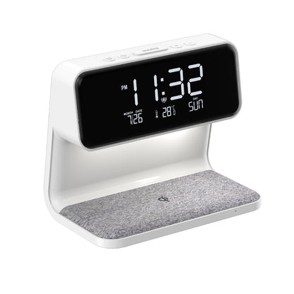 Bedside Lamp  Alarm Clock  Wireless Charging Stand