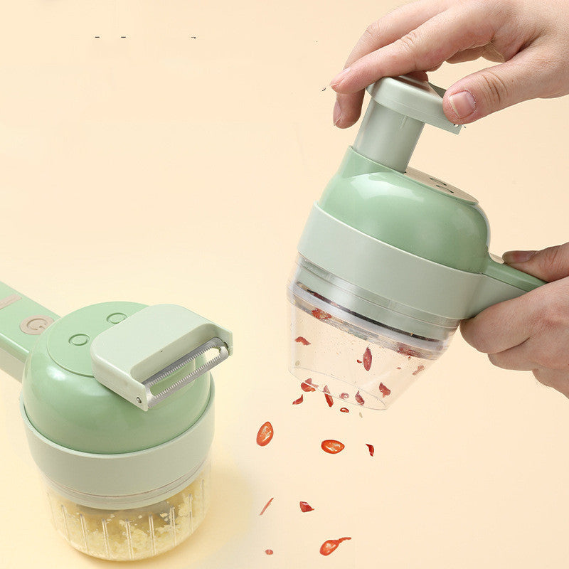 Handheld Electric Vegetable Cutter Set,Multifunction Wireless Electric Vegetable Chopper