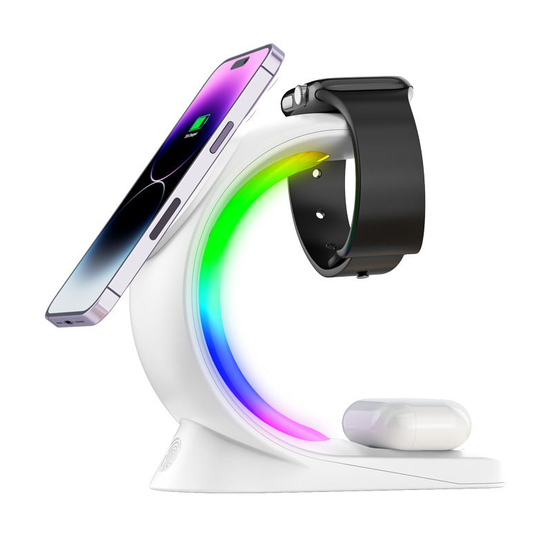 Magnetic Wireless Charging Stand with Atmosphere light