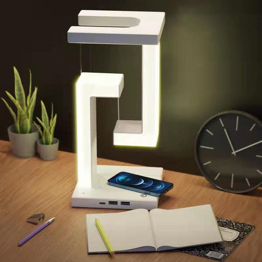 creative wireless charging stand bedside lamp