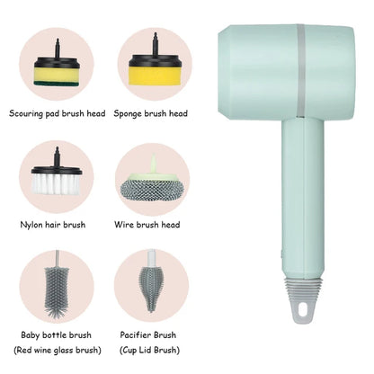 Rechargeable Cordless Electric Spin  Scrubber Brush