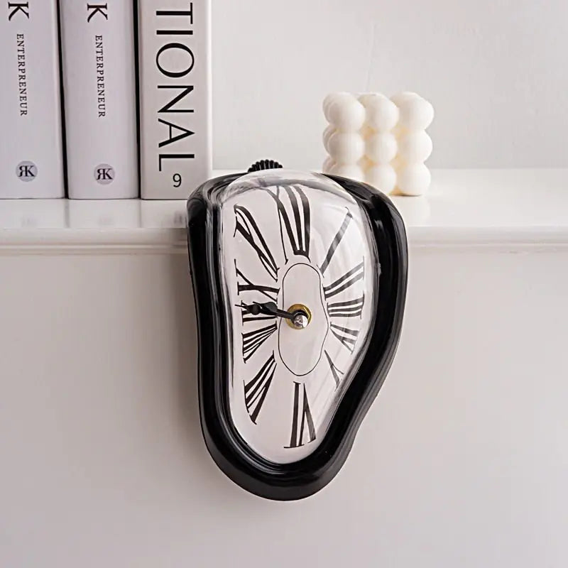 Surreal Melting Distorted Wall Table Clock