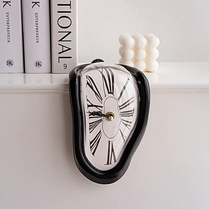 Surreal Melting Distorted Wall Table Clock